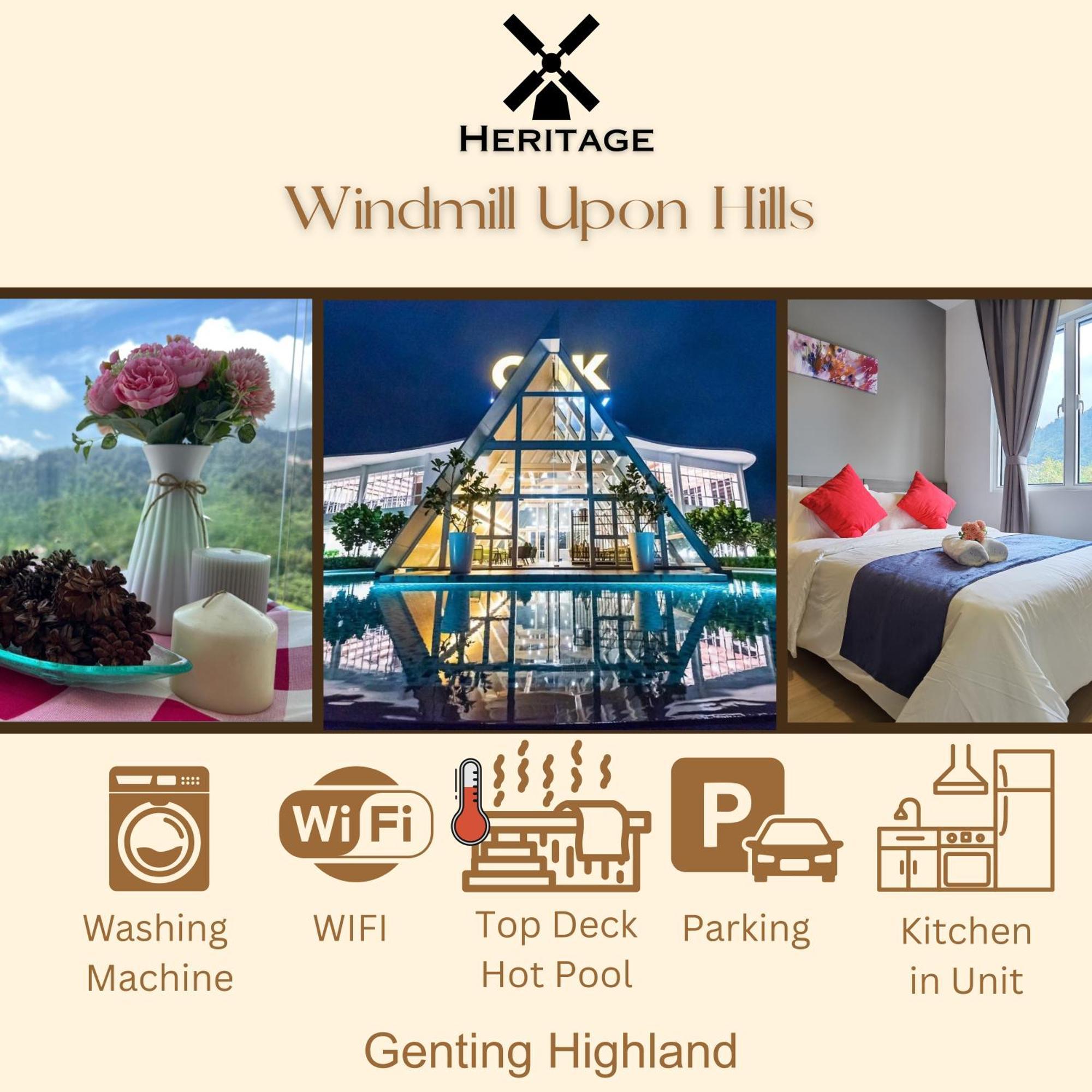 Windmill Upon Hills Luxurious Sky Villa 360 Sky Pool Heated Pool Mountainous Genting View Genting Highland By Heritage Genting Highlands Exterior foto